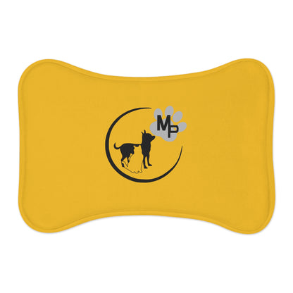 Monkey's Pack Pet Feeding Mats Bone or Fish Shape Yellow
