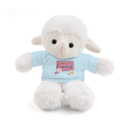 Connecticut Valentine Stuffed Animals with Tee (choose from many animals and colors)