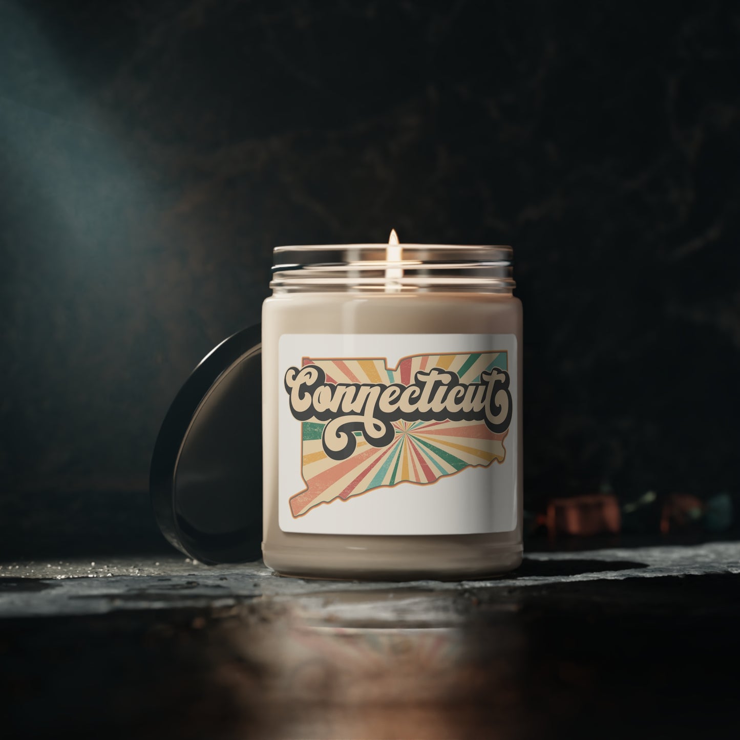 Connecticut Groovy Scented Soy Candle, 9oz