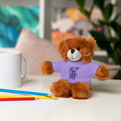 Connecticut Blue Lettering Stuffed Animals with Tee (multiple animals and colors)