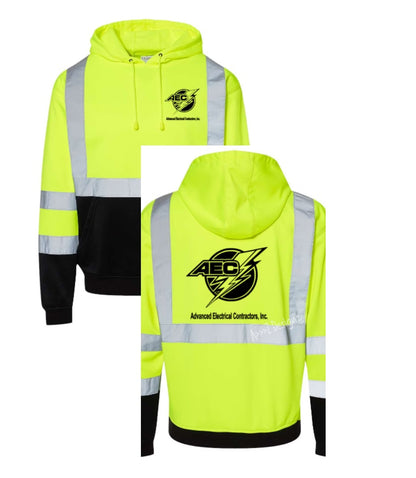 AEC Radians SJ02B-3 Class 3 Color Blocked Hooded Sweatshirt