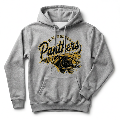 H.W. Porter Grunge ART Adult Gildan Heavy 50/50 Blend Hooded Sweatshirt- Custom Personalization!