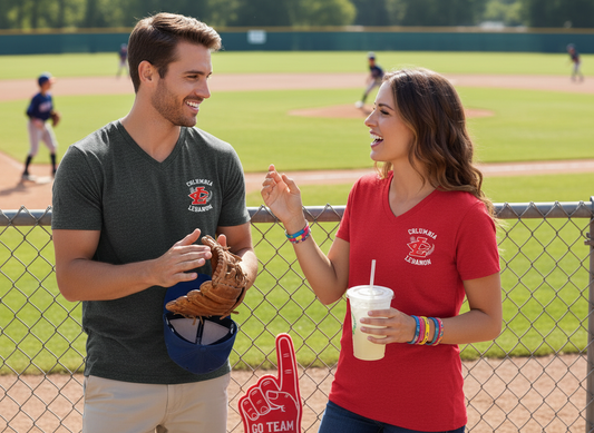 CLLL Customizable SoftStyle Gildan Ladies Fitted or Unisex V-Neck T-Shirt