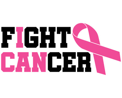 Breast Cancer -  I Can Fight Cancer Youth and Adult Sizes Softstyle Tee