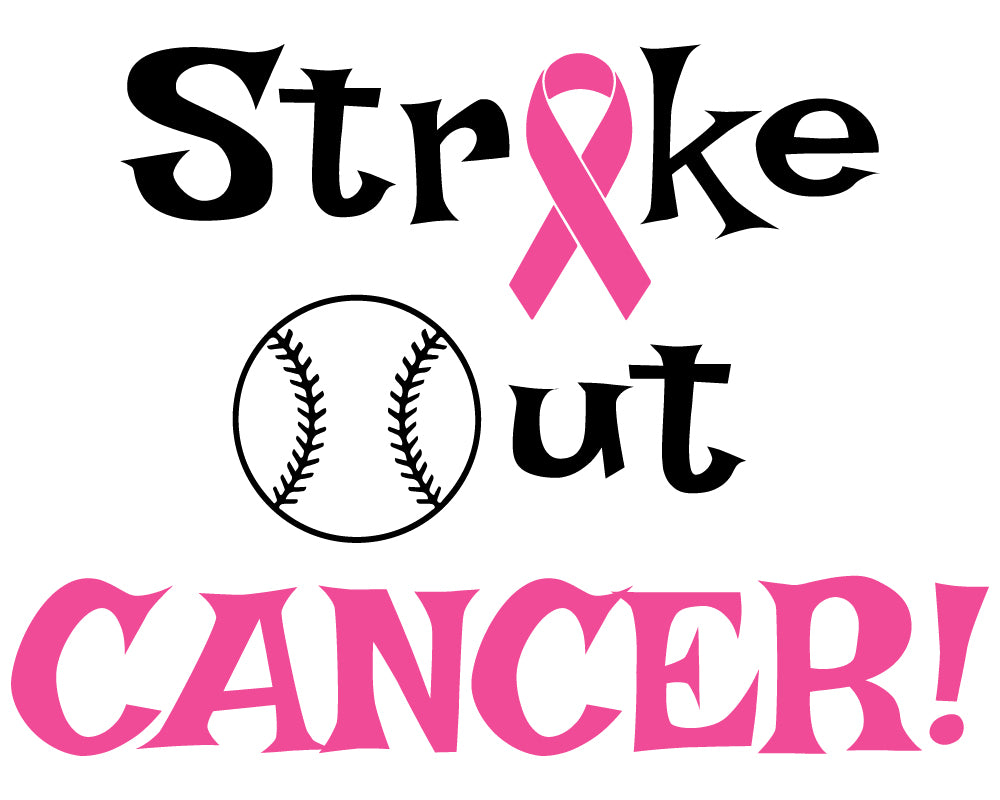 Breast Cancer -  Strike Out Cancer Youth and Adult Sizes Softstyle Tee