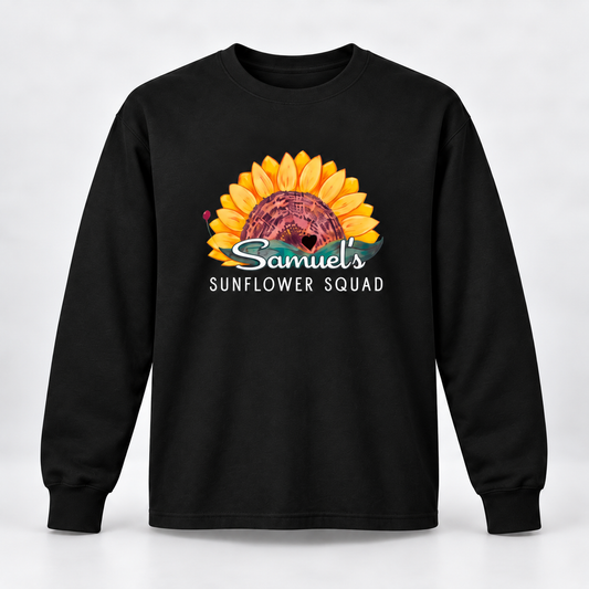 Samuel's Sunflower Squad Customizable Crew Neck Unisex Unisex Sweatshirt