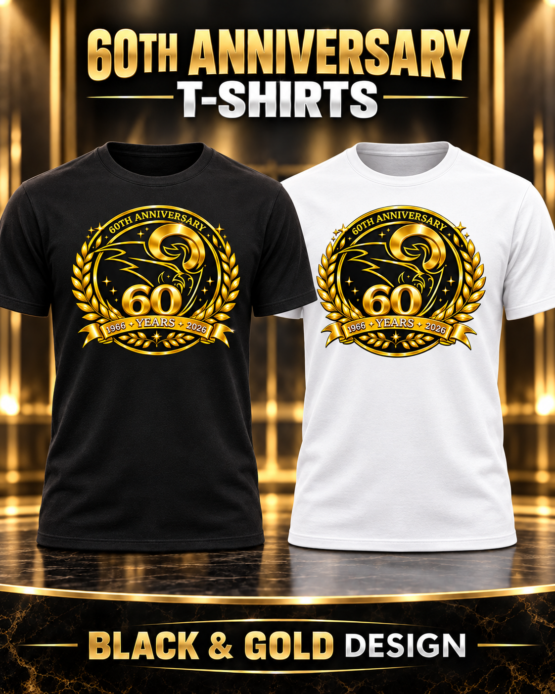 RYFC NEW! 6oth Anniversary Customizable Ultra Cotton Tshirt