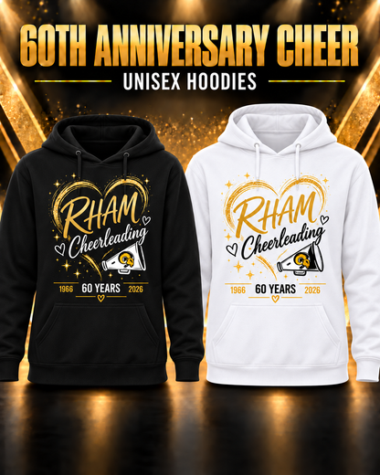 RYFC RHAM 60th anniversary Cheerleading Youth/Adult Customizable Gildan 50/50 (or upgrade to softstyle)