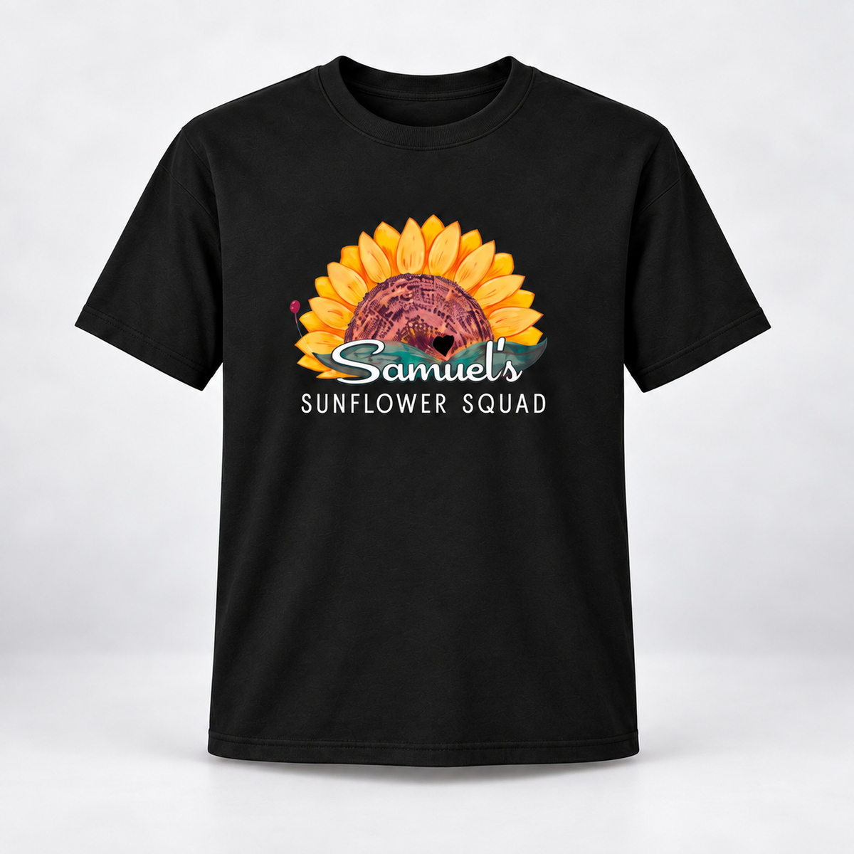 Samuel's Sunflower Squad Customizable Ultra Cotton Tshirt