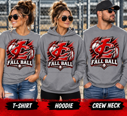 CLLL Fall Ball Baseball Gray  Youth and Adult Softstyle Gildan