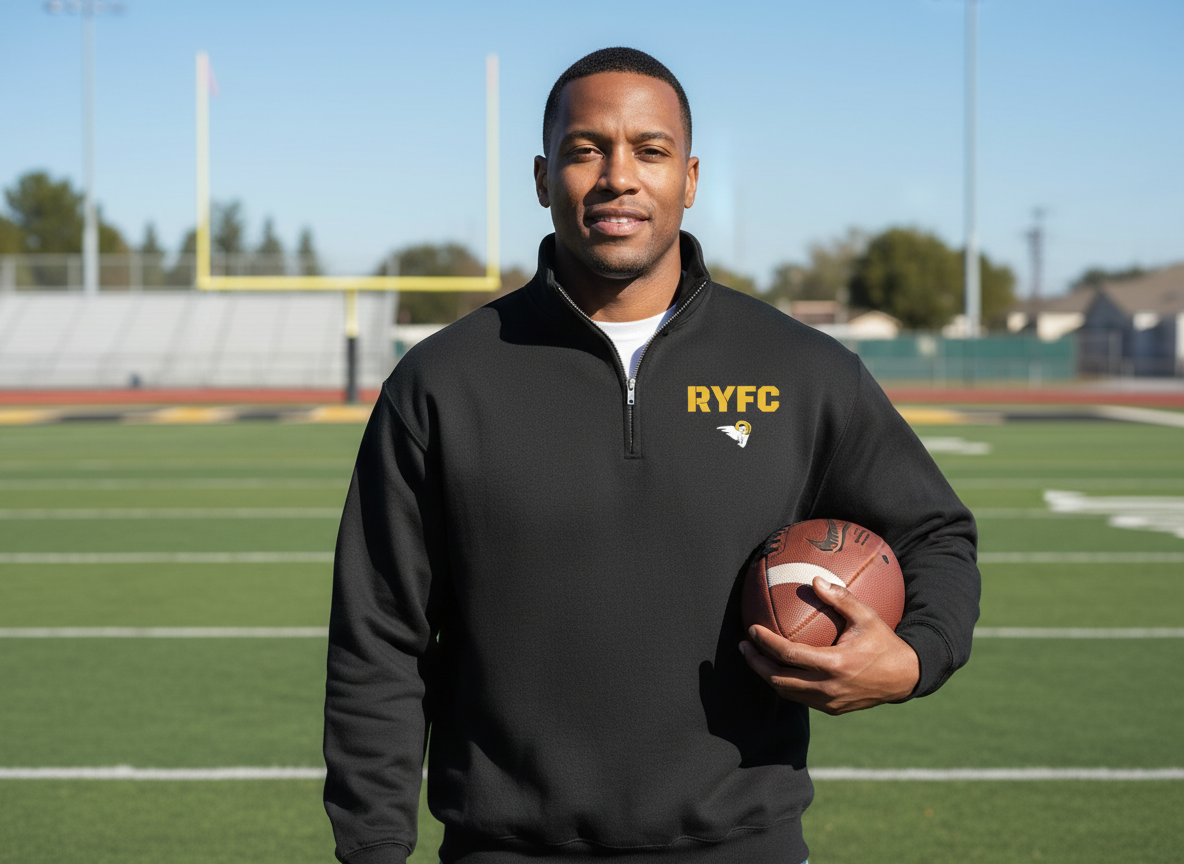 RYFC New! Customizable RYFC Adult Jerzees 50/50 Quarter Zip Sweatshirt