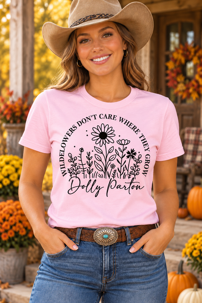Dolly Wildflowers Customizable Ladies, Unisex or Youth Ultra Cotton