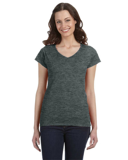 CLLL Customizable SoftStyle Gildan Ladies Fitted or Unisex V-Neck T-Shirt