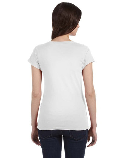 CLLL Customizable SoftStyle Gildan Ladies Fitted or Unisex V-Neck T-Shirt