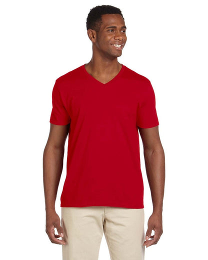 CLLL Customizable SoftStyle Gildan Ladies Fitted or Unisex V-Neck T-Shirt