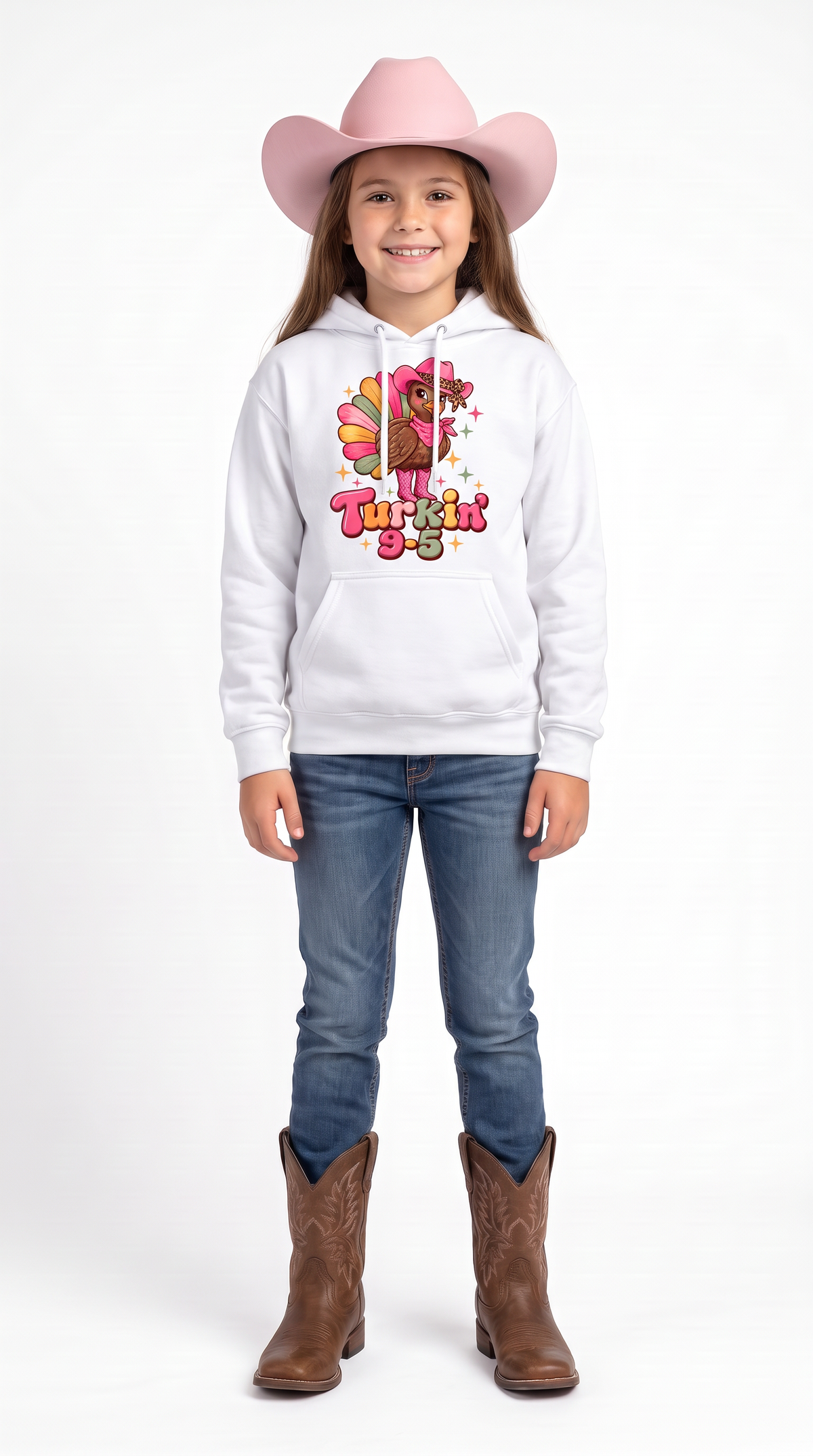 Turkin 9 to 5 Adult /youth Gildan Heavy Customizable 50/50 Blend Hooded Sweatshirt