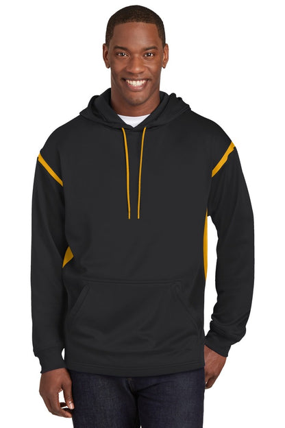 RYFC RHAM Youth/Adult Customizable Poly Sport Tek Tech Fleece Colorblock Hooded Sweatshirt - FootballFootball Hoodie