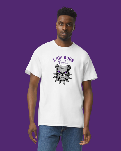 law dogs lady tee front large
