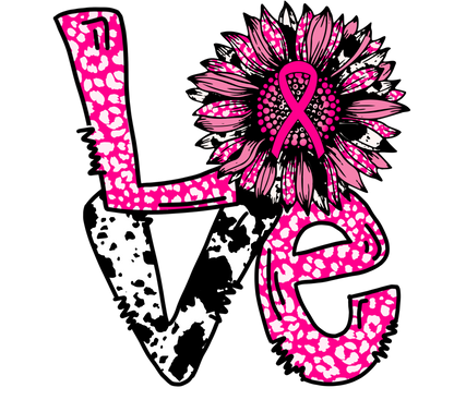 Pink Ribbon LOVE Adult Tshirt