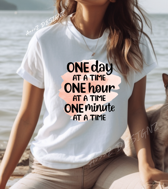 Mental Health One Day at a Time Adult Tshirt