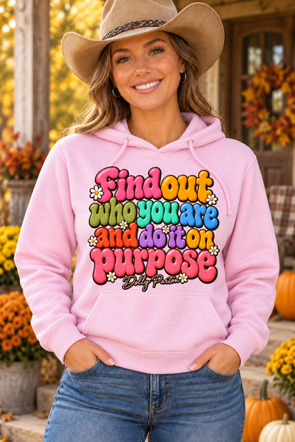 Dolly Find Out Who You are Adult /youth Gildan Heavy Customizable 50/50 Blend Hooded Sweatshirt