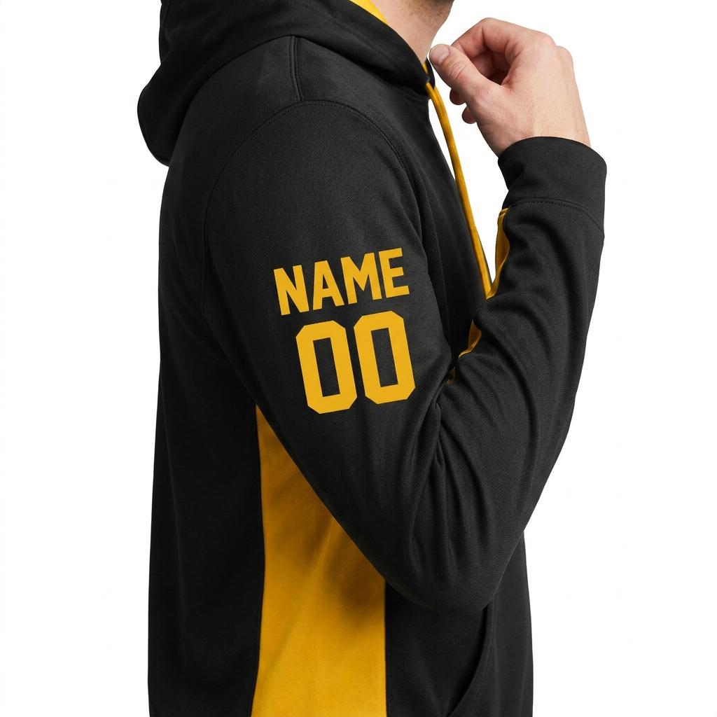 RYFC RHAM RAM Football Adult Customizable Poly Sport Tek Color Block Football Hoodie