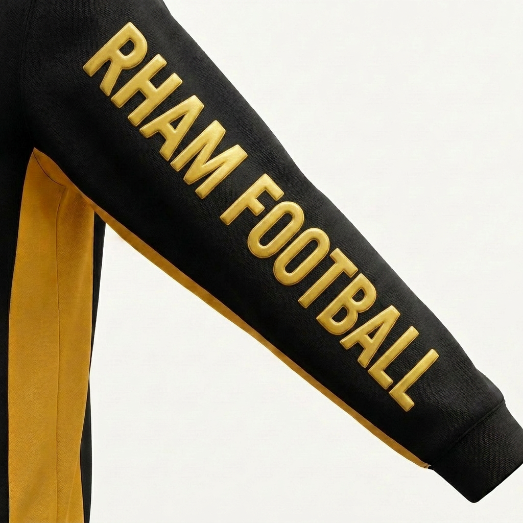 RYFC RHAM RAM Football Adult Customizable Poly Sport Tek Color Block Football Hoodie
