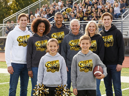 RYFC New! RHAM RAM Customizable Gildan Adult and Youth Hooded Sweatshirt (or upgrade to softstyle)