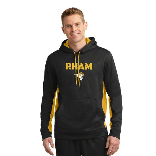 RYFC RHAM Youth/Adult Customizable Poly Sport Tek Color Block Football Hoodie