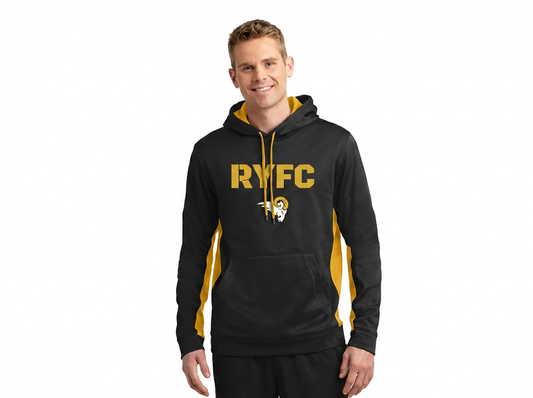 RYFC Youth/Adult Customizable Poly Sport Tek Color Block Football Hoodie