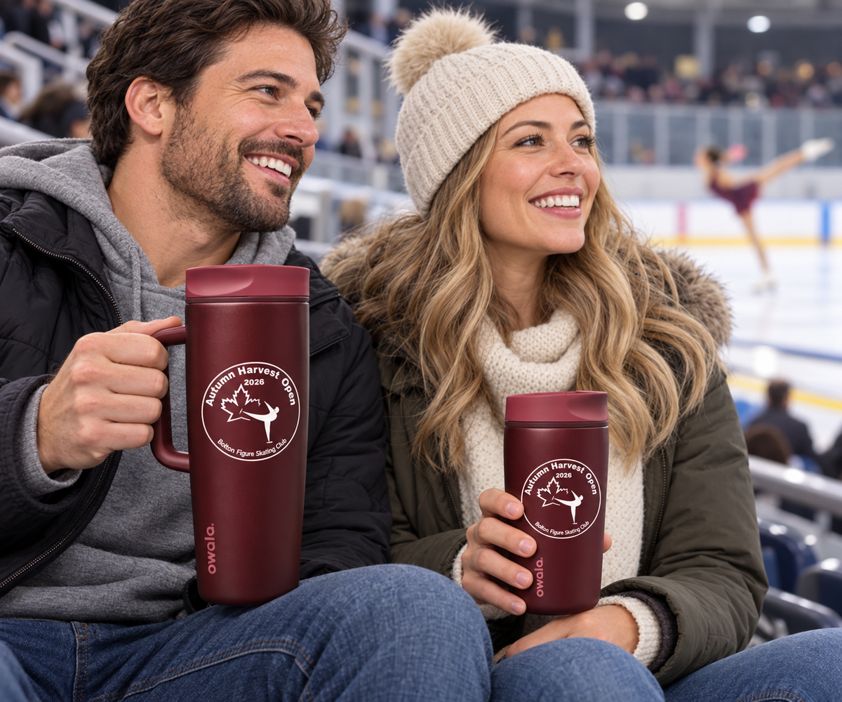 BFSC Autumn Harvest Open Customizable OWALA Insulated Travel Mug 12 or 24 oz