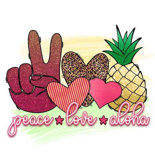 Peace Love Aloha Youth Tshirt