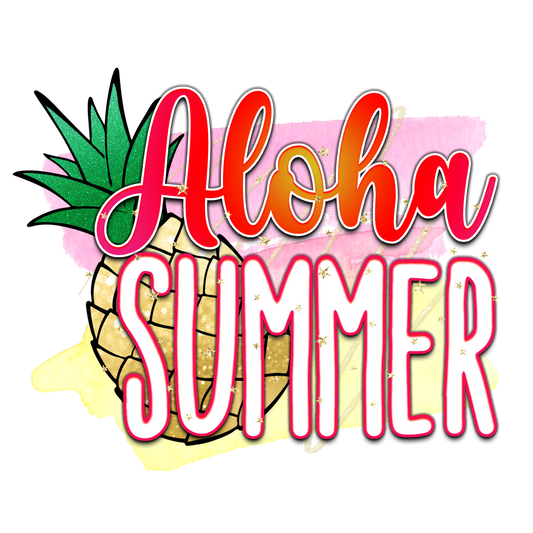 Aloha Summer Adult Tshirt