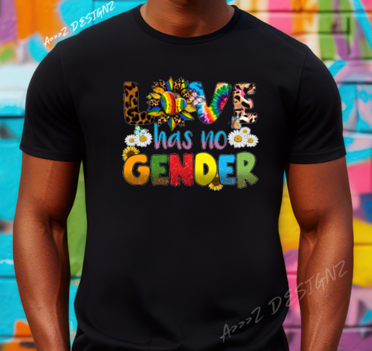LGBTQ+ Love Has No Gender Adult Tshirt