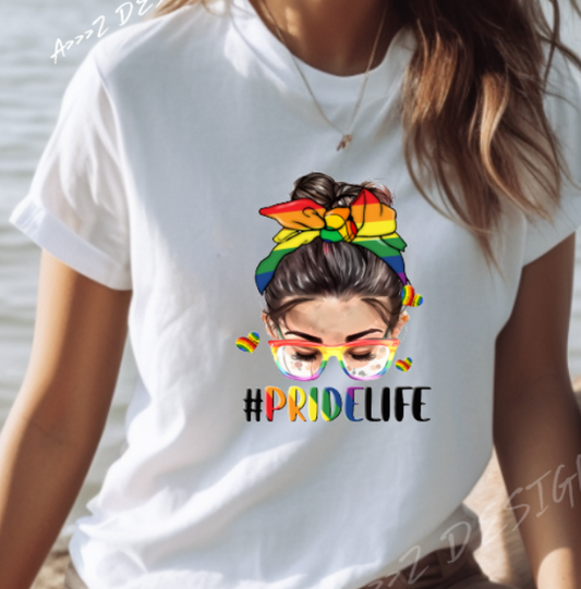 LGBTQ+ Pride Life Headband Adult Tshirt