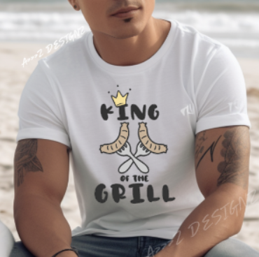 King of the Grill Adult Tshirt