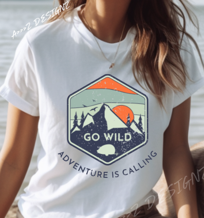 Camping Adventure is Calling Adult Tshirt