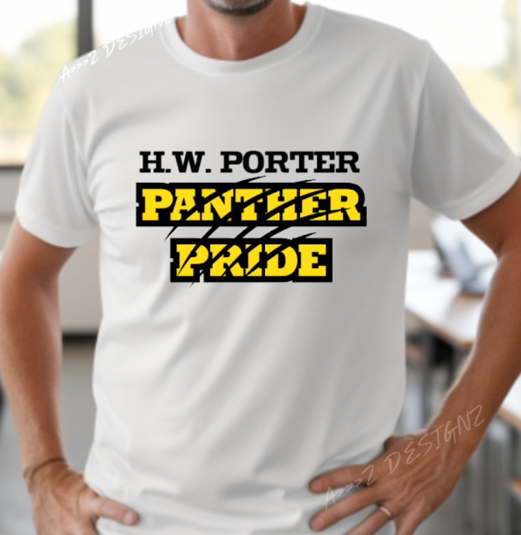 H.W Porter Panther Pride Scratches ADULT NEW! Softstyle Tees