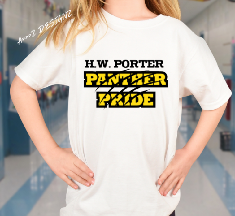 H.W Porter Panther Pride Scratch Youth NEW! Softstyle Tees