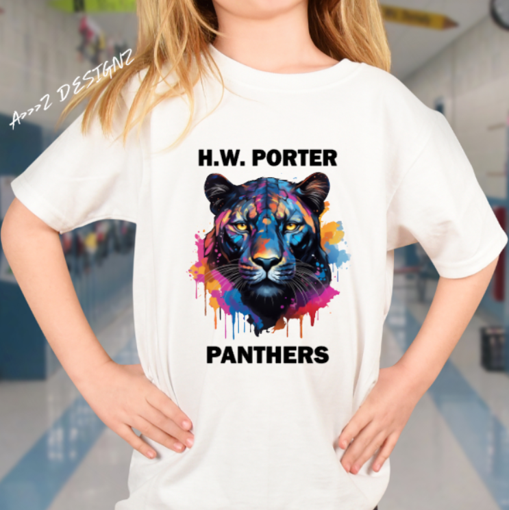 H.W Porter Colorful Panther Youth to Adult Customizable