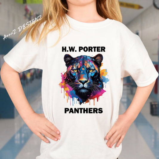 H.W Porter Colored Panther Youth NEW! Softstyle Tees