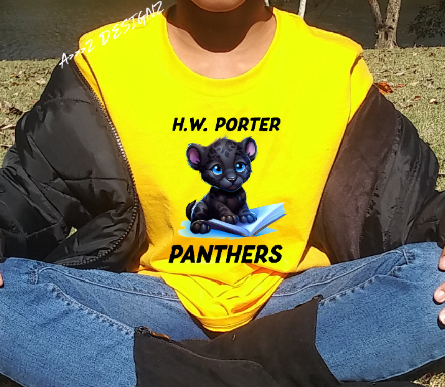 H.W Porter Child Panther Youth NEW! Softstyle Tees