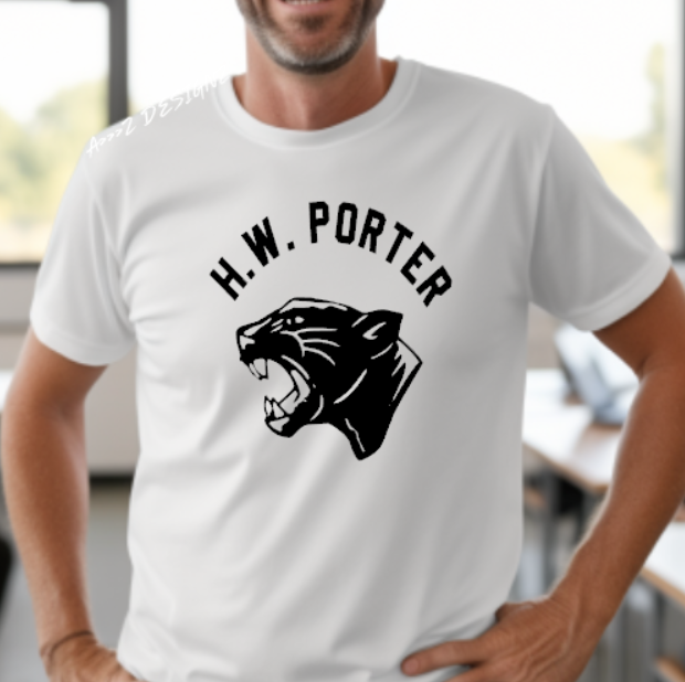H.W Porter Panther ADULT NEW! Softstyle Tees
