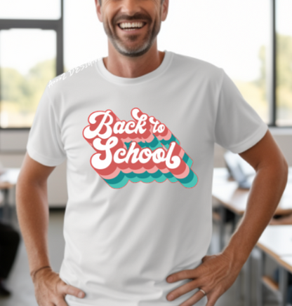 Back to School Adult Tshirt