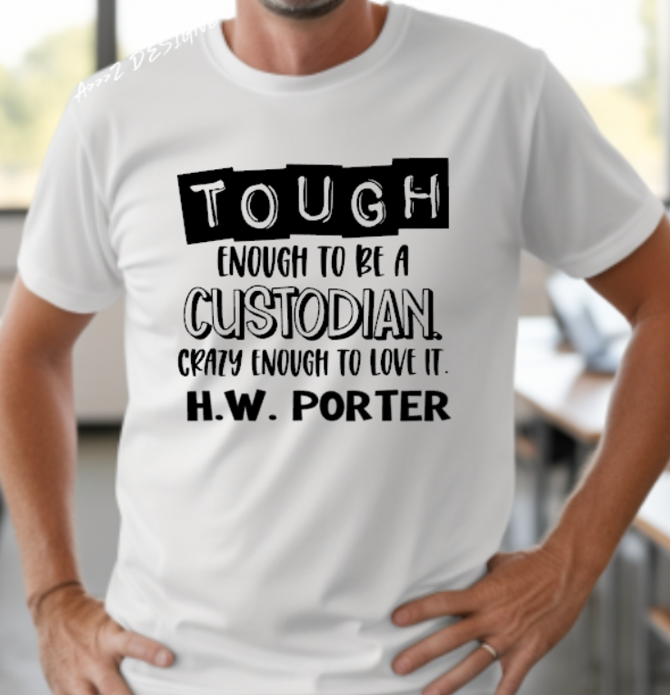 H.W Porter Custodian ADULT NEW! Softstyle Tees