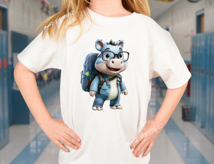 School Hippo Youth Tshirt
