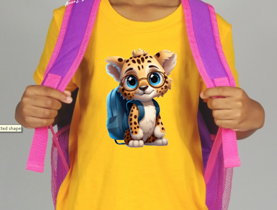 School Cheetah Youth Tshirt