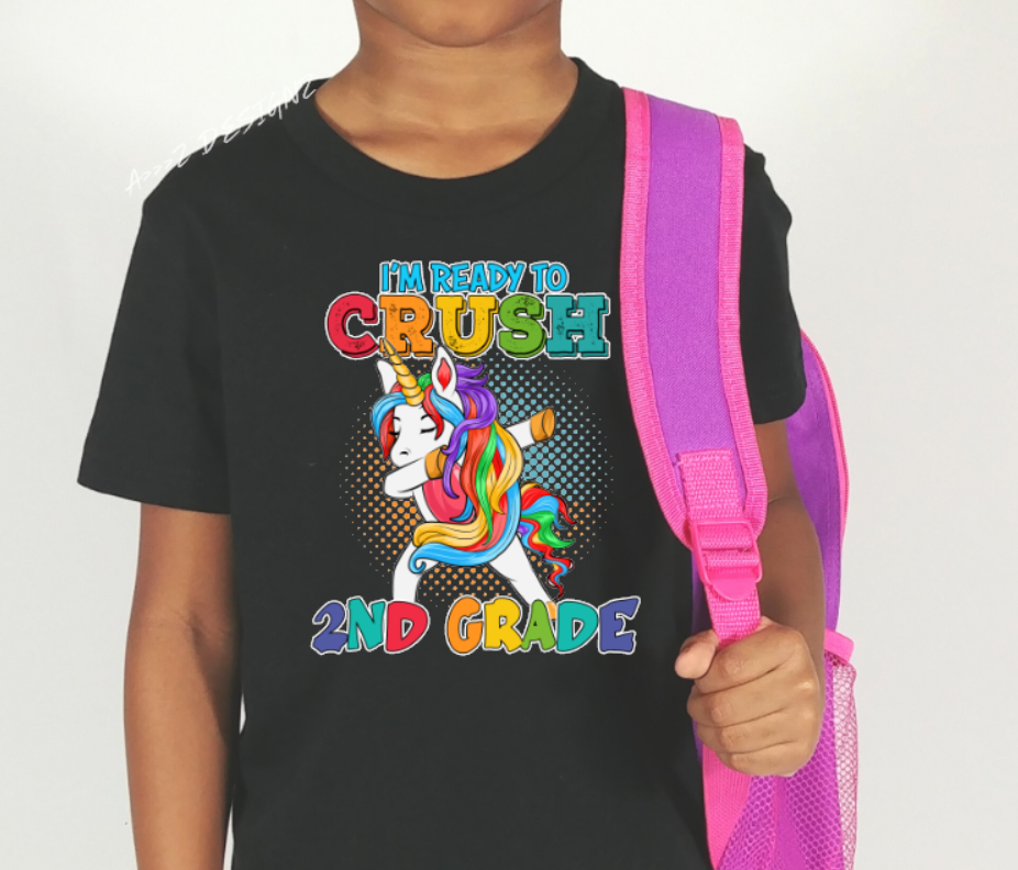 Reay to Crush (Insert Grade) Unicorn Youth Tshirt