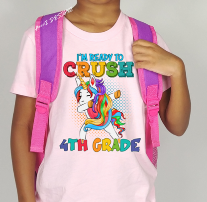 Reay to Crush (Insert Grade) Unicorn Youth Tshirt