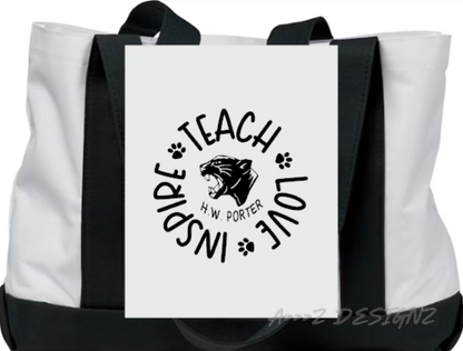 H.W. Porter Tote Bag Teach Inspire